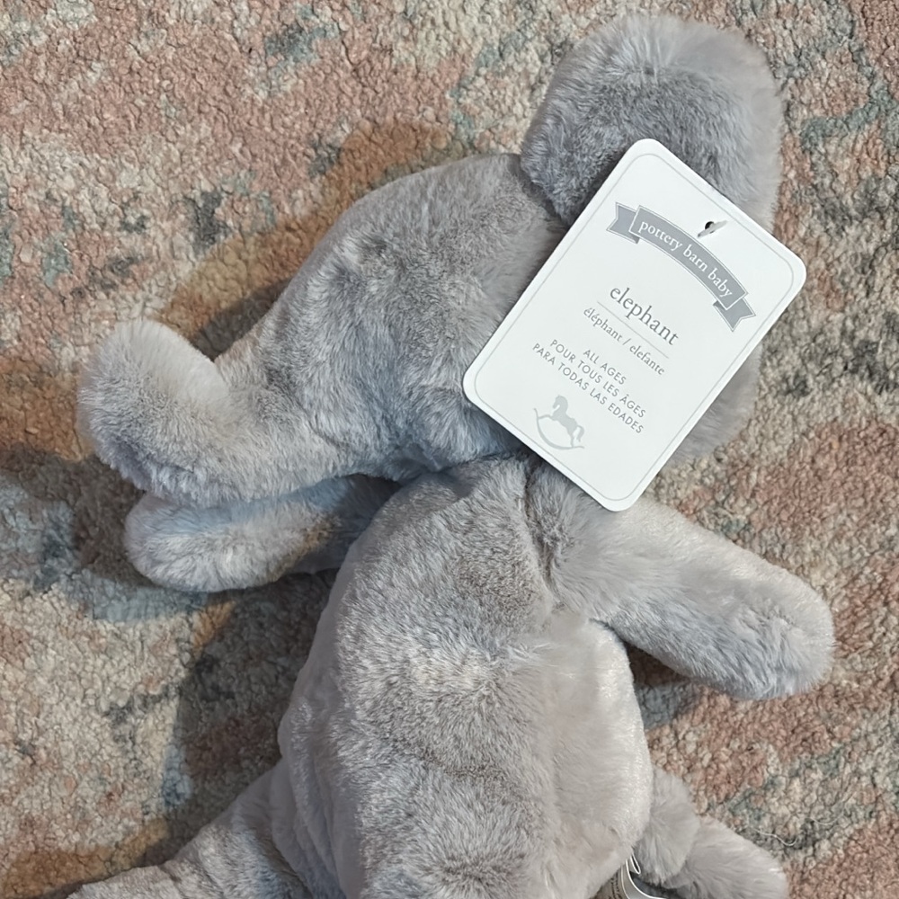 Pottery Barn Baby stuffed elephant